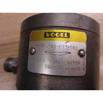 Vogel 143-011-562 Pump 143011562 - Used