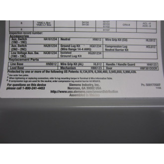 Siemens HNF361 Safety Switch Non-Fused - Used
