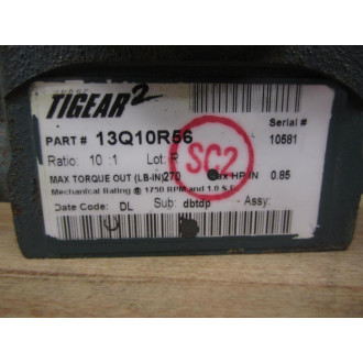 Dodge 13Q10R56 Tigear 2 Reducer 10:1 Ratio - Used