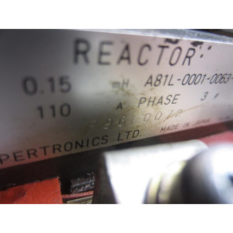 Fanuc A81L-0001-0063-02 Reactor A81L0001006302 - Used