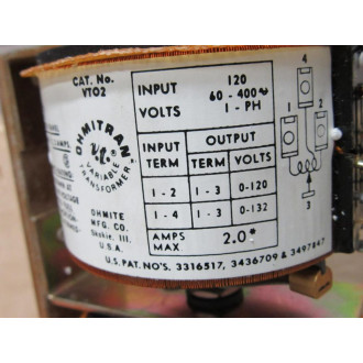 Ohmite VT01-3 Transformer VT023