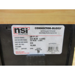 NSI AM-P1-P1 Connector Block AMP1P1 - New No Box