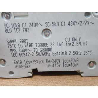Schneider 24466 Square D 10A Breaker Merlin Gerin MG24466 - Used