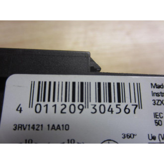 Siemens 3RV1421-1AA10 Manual Motor Controller 3RV14211AA10 - Used