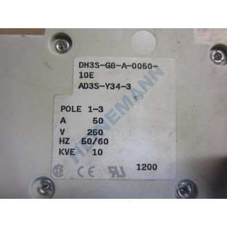 Heinemann DM3S-G8-A-0050-10E Circuit Breaker DM3SG8A005010E - Used