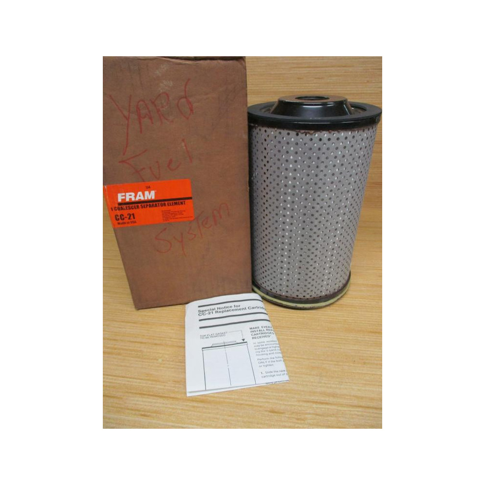 Fram CC-21 Coalescer Separator Element CC21