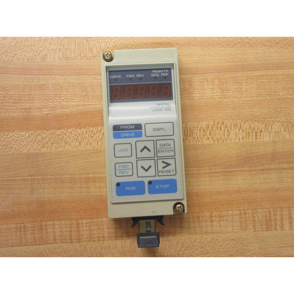 Yaskawa JVOP-100 Digital KeyPad Operator wDisplay JVOP100 wRibbon Cable - Used