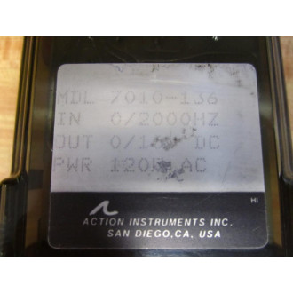 Action Pak 7010-136 Relay 7010136 - Used