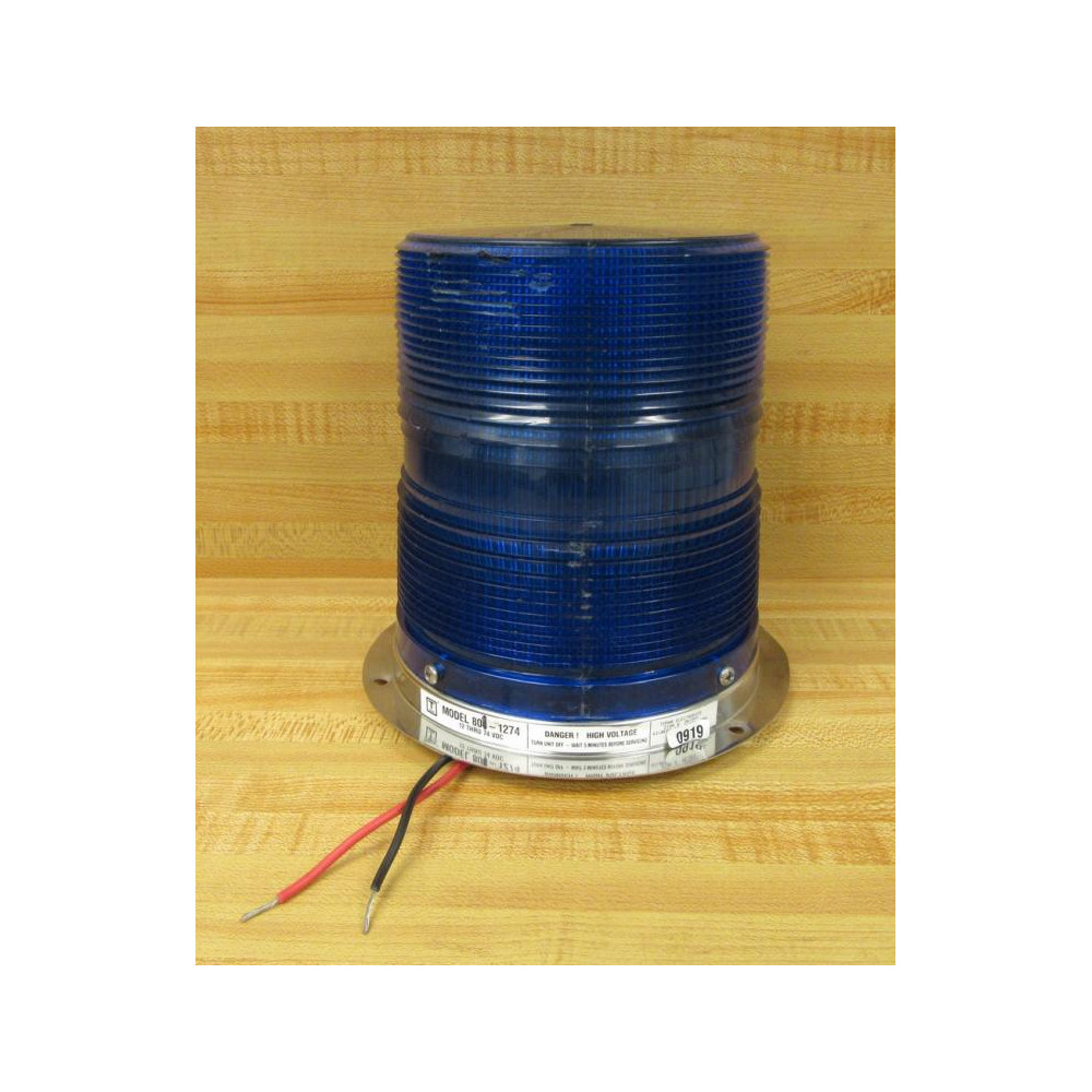 Tomar Electronics 804-1274 Blue Maxi Strobe 8041274 With Mount 12-74VDC - Used