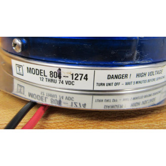 Tomar Electronics 804-1274 Blue Maxi Strobe 8041274 With Mount 12-74VDC - Used
