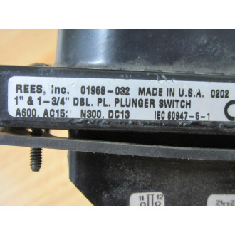 Rees 01968-032 Plunger Switch 01968032 - Used