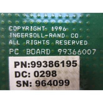 Ingersoll Rand 99386195 IR Board 99366007 Rev .03 - Used