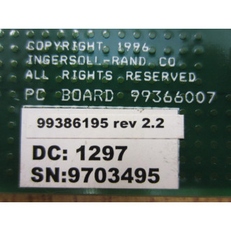Ingersoll Rand 99386195 IR Board 99366007 Rev.2.2 - Used