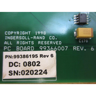 Ingersoll Rand 99386195 IR Board 99366007 2 Rev.6 - Parts Only