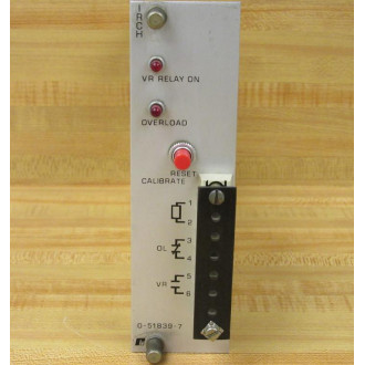Reliance 0-51839-7 IRCH OL Voltage Relay Bd O-51839-7 - Used