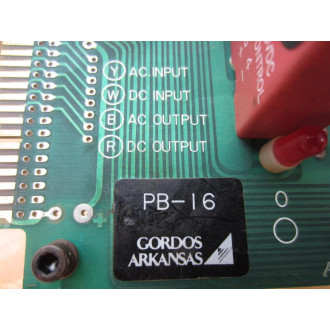 Gordos PB-16 Crouzet Module Mounting Board PB16 Non-Refundable - Parts Only