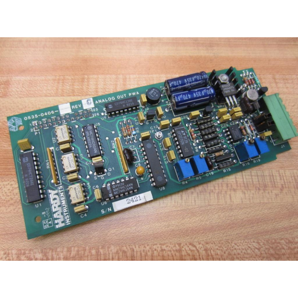 Hardy Instruments 0535-0406 Analog Out PWA 05350406 - Used