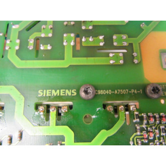 Siemens C98043-A7507-L4L41 Board C98040-A7507-P4-1 Board As Is - Parts Only
