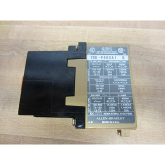 Allen Bradley 700-P400A1 Starter Relay 700P400A1 No Plate Series B (Pack of 3) - Used