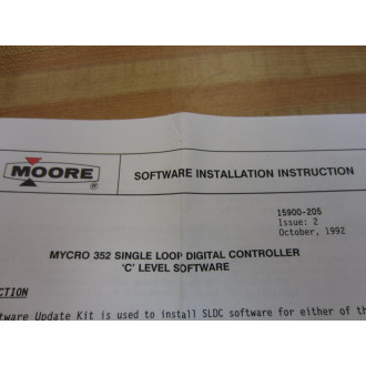 Moore 16105-18 Software Update Kit 1610518 Mod 352 - New No Box