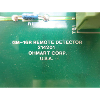 Ohmart 214201 GM-16R Remote Detector 204744 - Used