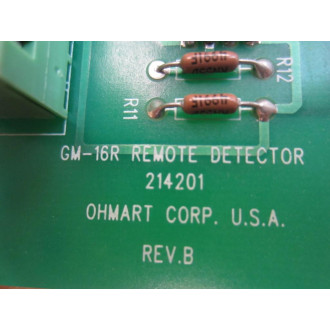 Ohmart 214201 GM-16R Remote Detector 204744 Rev.B - Used