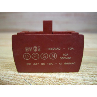 Baco 23-E01 Contact Block 23E01 Red - New No Box