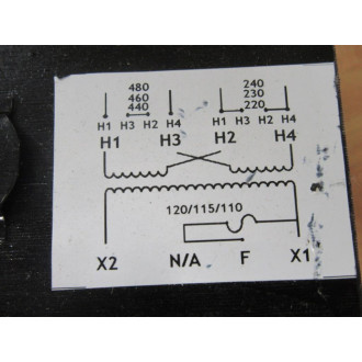 Siemens MT0750M Transformer WCracked Fuse Holder - New No Box