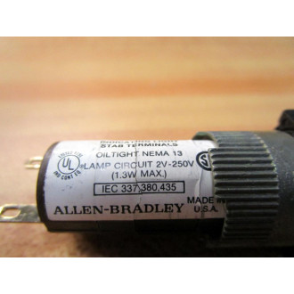 Allen Bradley 800A-L Light 800AL White Lens - New No Box