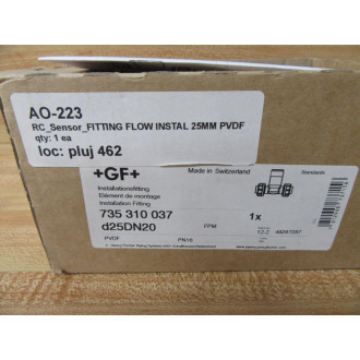 Georg Fischer 735 310 037 PVDF Tee 735310037