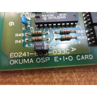 Okuma E0241-653-033C OSP E-I-O Card E0241653033C - Used