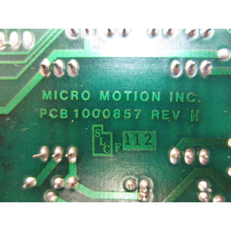 Micro Motion 1000857 Circuit Board - Used