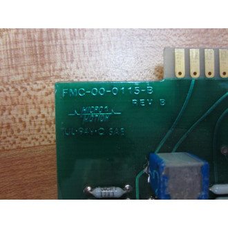 Micro Motion FMC-00-0115-B Analog Board FMC000115B Rev.B - Used