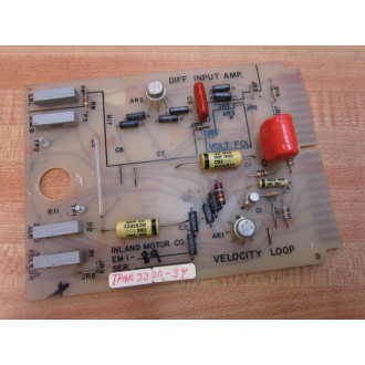 Inland Motor EMI-89 Velocity Loop Board 33647-3 Color of Board May Vary - Used