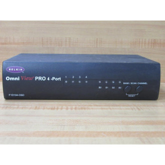 Belkin F1D104-OSD Omni View Pro 4-Port F1D104OSD - Used