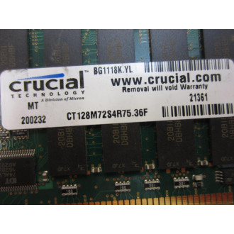 Crucial CT128M72S4R75.36F Memory Board CT128M72S4R7536F