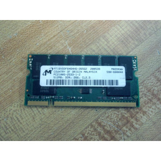 Dell MT16VDDF6464HG265G2.D Memory Module 512MB - Used