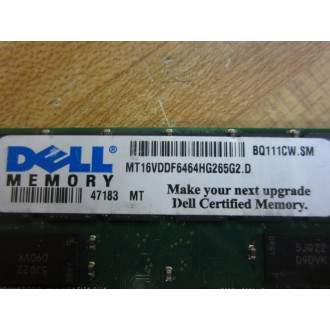 Dell MT16VDDF6464HG265G2.D Memory Module 512MB - Used