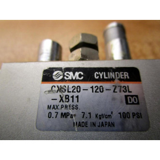 SMC CXSL20-120-Z73L-XB11 Air Cylinder CXSL20120Z73LXB11 - Used
