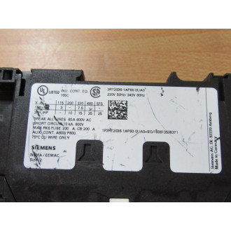 Siemens 3RT2036-1AP60-0UA0 Contactor 3RT20361AP600UA0 - New No Box