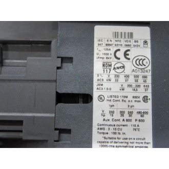 Telemecanique LC1 D8011-F7 Schneider Contactor - Used