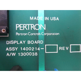 Pertron 1400214 Display Board 1300038 - Used