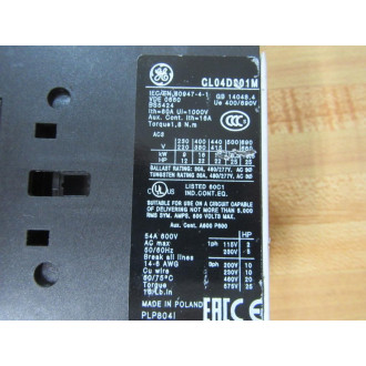 General Electric CL04D301M Contactor CL04D301 - Used