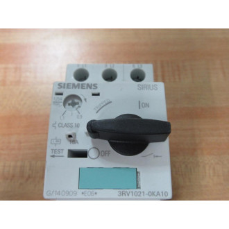 Siemens 3RV1021-0KA10 Circuit Breaker 3RV10210KA10 - New No Box