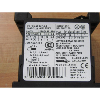 Siemens 3RT1017-1BB41 Contactor 3RT10171BB41 - New No Box