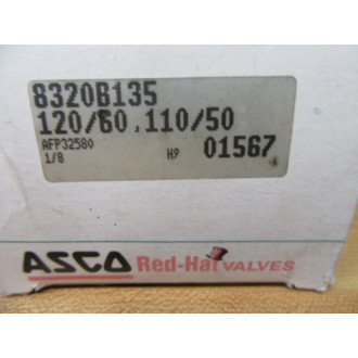 AscoRed Hat 8320B135 General Purpose 3-Way Solenoid Valve - Used