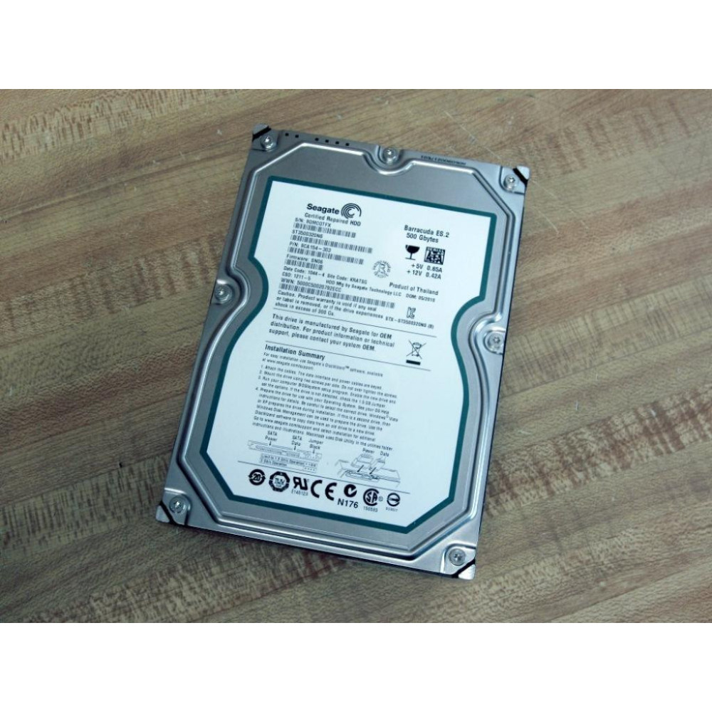 Seagate ST3500320NS 3.5" 500GB 7200RPM SATA HHD 9CA154-303 - Used