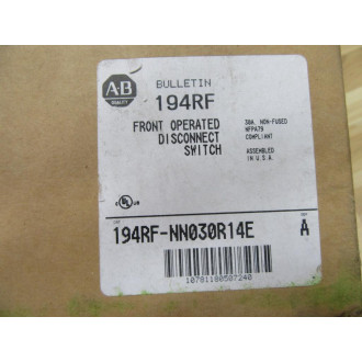 Allen Bradley 194RF-NN030R14E Front Operated Disconnect Switch