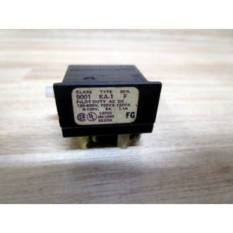 Square D 9001-KA1 Contact Block 9001KA1 Series F - Used