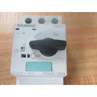 Siemens 3RV1321-1FC10 5A Circuit Breaker 3RV13211FC10 - New No Box